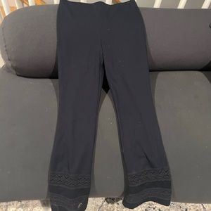 Navy blue slacks, w detail